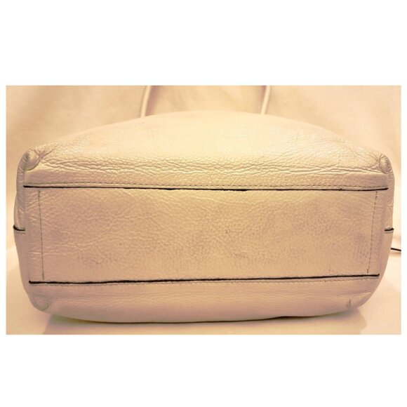 Gianni Chiarini Italy Handbag/Shoulder Bag White Pebbled Leather - Picture 6 of 9